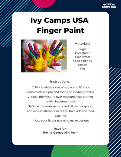 Ivy Camps USA Finger Paint
