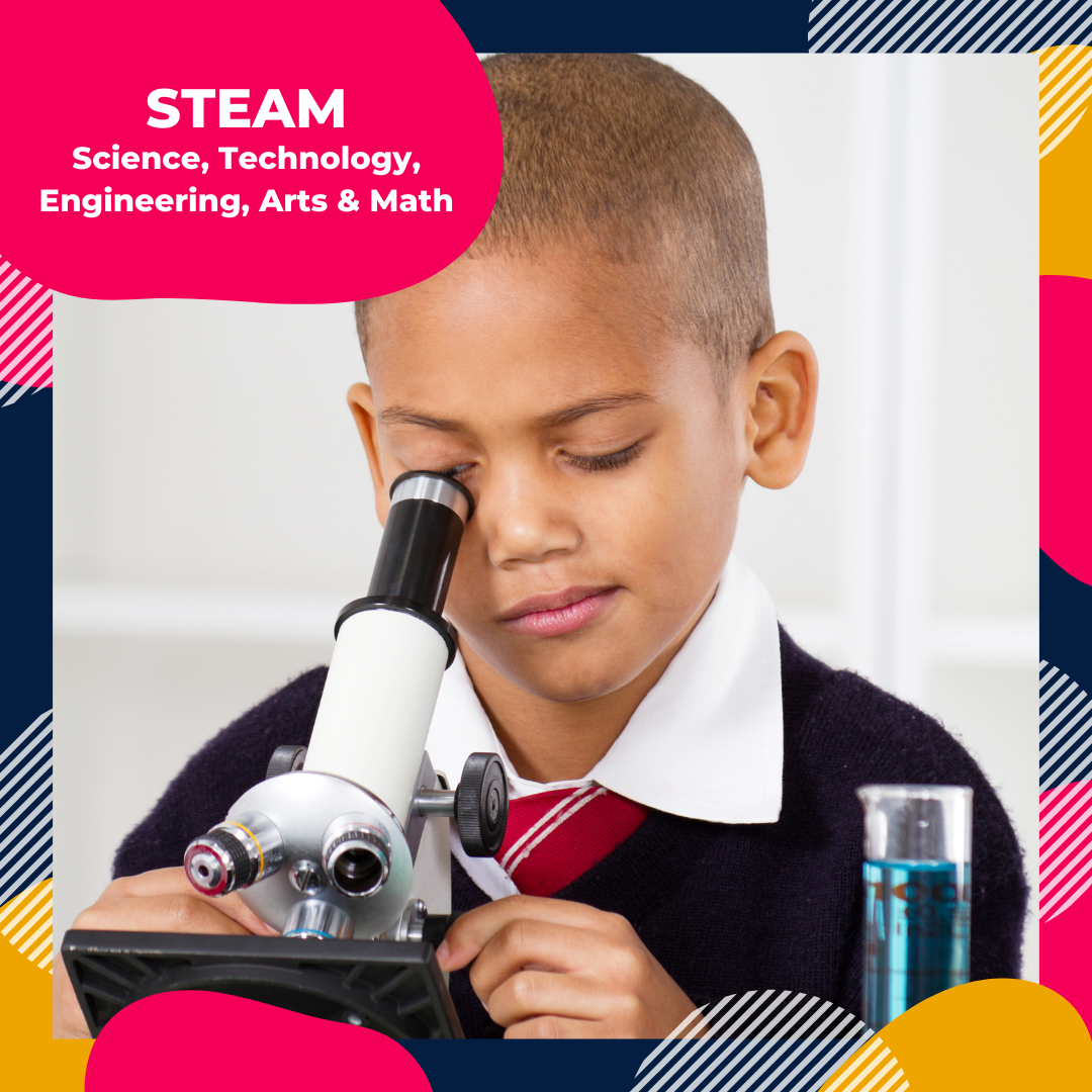 STEAM Summer Program, 1.5 Hours, 2 Weeks - Ages 6-8, 9-11, 12-14; Classes of 1-6 Students